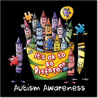 It_s Ok to be different Autism Awareness Posters and Art